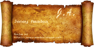 Jeney Amadea névjegykártya